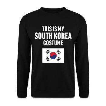 Das ist mein Südkorea Kostüm - Unisex Pullover - Schwarz - Vorne - Alina (178cm) & Michal (187cm)