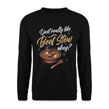 Nourriture drôle de Thanksgiving -fans Meme - Sweat-shirt Unisexe - noir - Devant - Alina (178cm) & Michal (187cm)