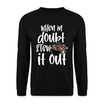Nourriture drôle de Thanksgiving -fans Meme - Sweat-shirt Unisexe - noir - Devant - Alina (178cm) & Michal (187cm)