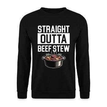 Nourriture drôle de Thanksgiving -fans Meme - Sweat-shirt Unisexe - noir - Devant - Alina (178cm) & Michal (187cm)