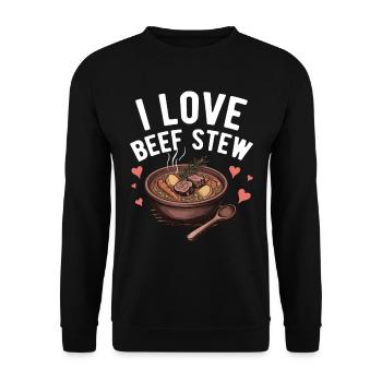 Nourriture drôle de Thanksgiving -fans Meme - Sweat-shirt Unisexe - noir - Devant - Alina (178cm) & Michal (187cm)