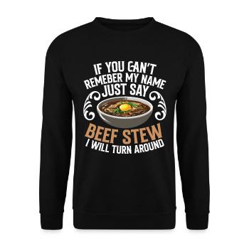 Nourriture drôle de Thanksgiving -fans Meme - Sweat-shirt Unisexe - noir - Devant - Alina (178cm) & Michal (187cm)