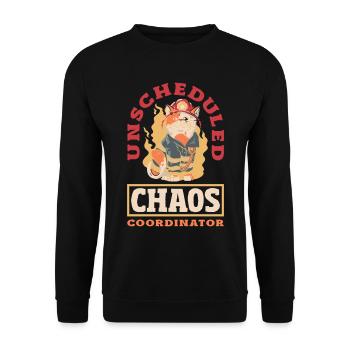 Dumpster Fire Response Team Leader - Unisex Sweatshirt - black - Front - Alina (178cm) & Michal (187cm)