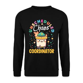 Dumpster Fire Response Team Leader - Unisex Sweatshirt - black - Front - Alina (178cm) & Michal (187cm)