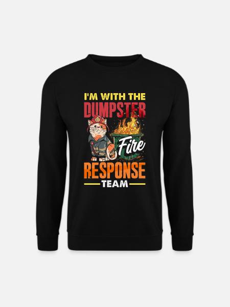 Dumpster Fire Response Team Leader - Unisex Sweatshirt - black