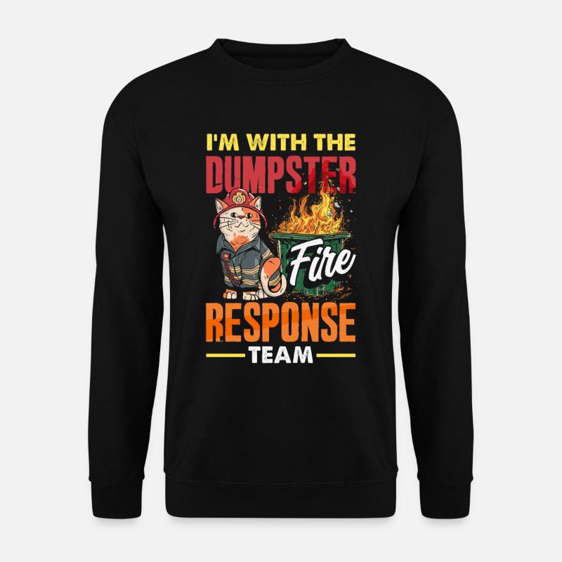 Dumpster Fire Response Team Leader - Unisex Sweatshirt - black