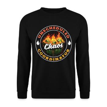 Dumpster Fire Response Team Leader - Unisex Sweatshirt - black - Front - Alina (178cm) & Michal (187cm)