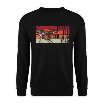 Écrivain Auteur de romans - Sweat-shirt Unisexe - noir - Devant - Alina (178cm) & Michal (187cm)