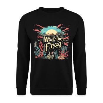 Aquarium Aquarist Coral Fragging - Unisex Sweatshirt - black - Front - Alina (178cm) & Michal (187cm)