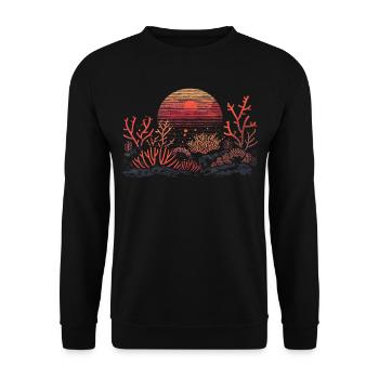 Aquarium Aquarist Coral Fragging - Unisex Sweatshirt - black - Front - Alina (178cm) & Michal (187cm)
