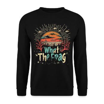 Aquarium Aquarist Coral Fragging - Unisex Sweatshirt - black - Front - Alina (178cm) & Michal (187cm)