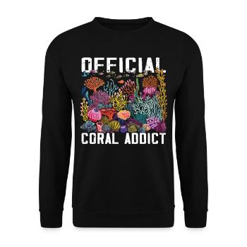Aquarium Aquarist Coral Fragging - Unisex Sweatshirt - black - Front - Alina (178cm) & Michal (187cm)