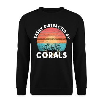 Aquarium Aquarist Coral Fragging - Unisex Sweatshirt - black - Front - Alina (178cm) & Michal (187cm)