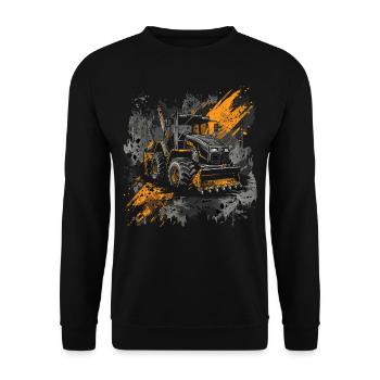 Skid steer loader enthusiasts - Unisex Sweatshirt - black - Front - Alina (178cm) & Michal (187cm)