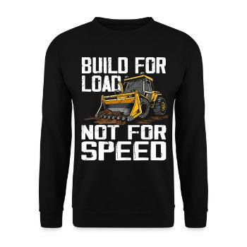 Skid steer loader enthusiasts - Unisex Sweatshirt - black - Front - Alina (178cm) & Michal (187cm)