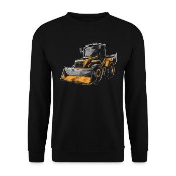 Skid steer loader enthusiasts - Unisex Sweatshirt - black - Front - Alina (178cm) & Michal (187cm)