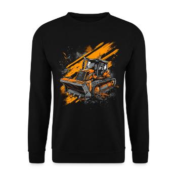 Skid steer loader enthusiasts - Unisex Sweatshirt - black - Front - Alina (178cm) & Michal (187cm)