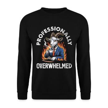 Undiagnosed, but something - Unisex Sweatshirt - black - Front - Alina (178cm) & Michal (187cm)