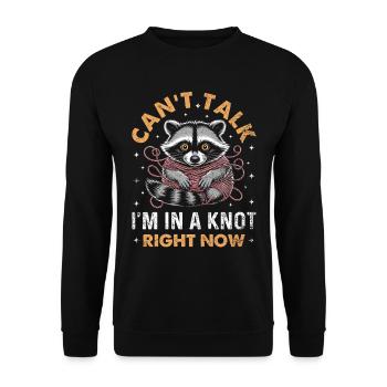 Undiagnosed, but something - Unisex Sweatshirt - black - Front - Alina (178cm) & Michal (187cm)