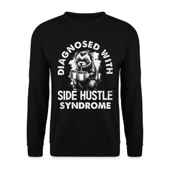 Undiagnosed, but something - Unisex Sweatshirt - black - Front - Alina (178cm) & Michal (187cm)