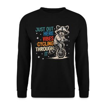 Undiagnosed, but something - Unisex Sweatshirt - black - Front - Alina (178cm) & Michal (187cm)