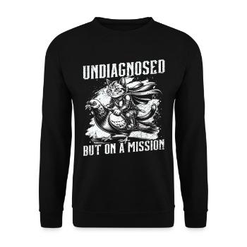 Undiagnosed, but something - Unisex Sweatshirt - black - Front - Alina (178cm) & Michal (187cm)