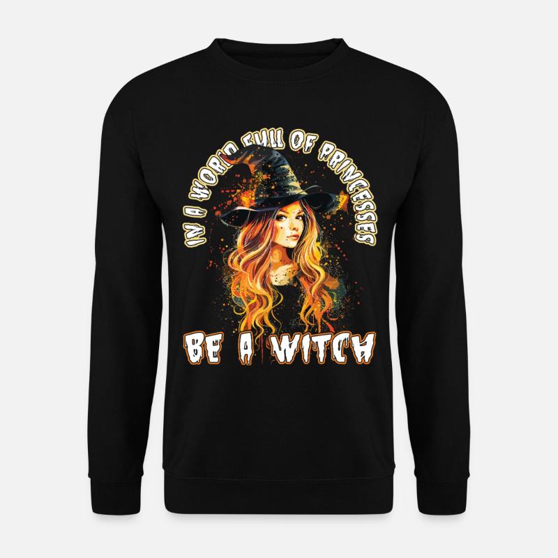 Spooky Pin-up Witch Halloween - Unisex Sweatshirt - black