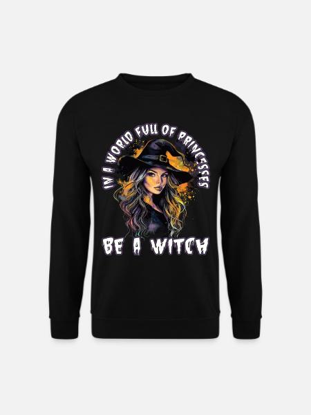 Spooky Pin-up Witch Halloween - Unisex Sweatshirt - black