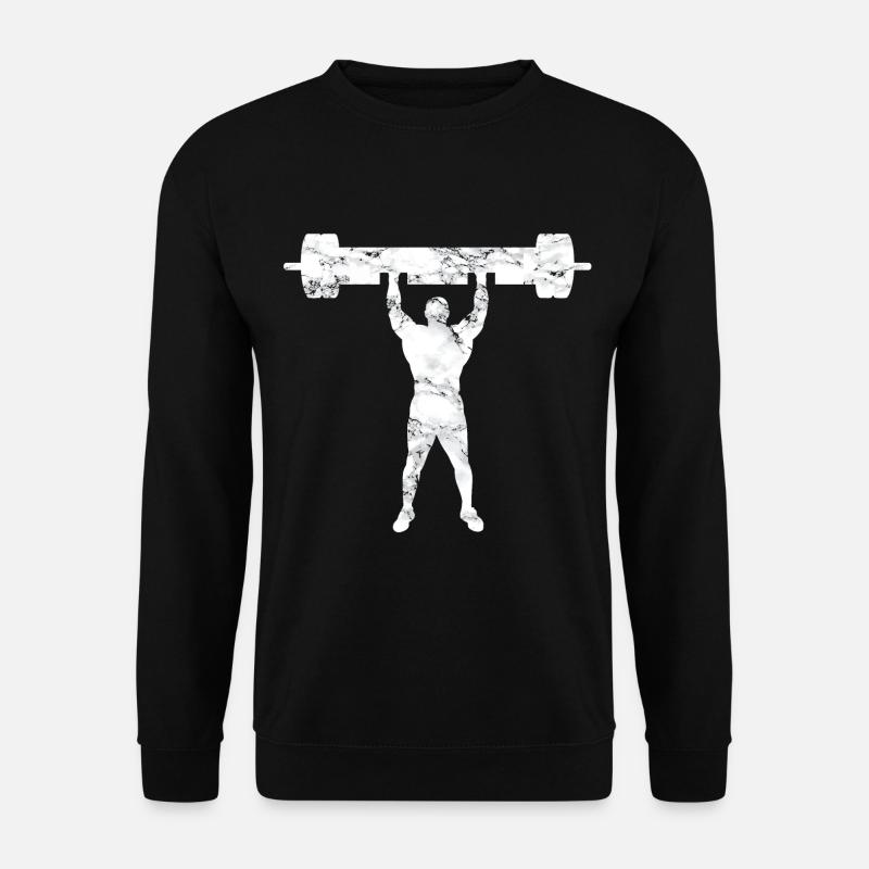Strongman Schulterdrücken - Unisex Pullover - Schwarz