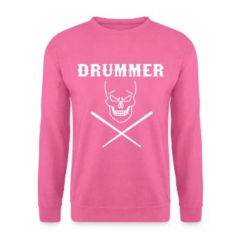 Heavy Metal Schlagzeug - Unisex Pullover - Pink - Vorne