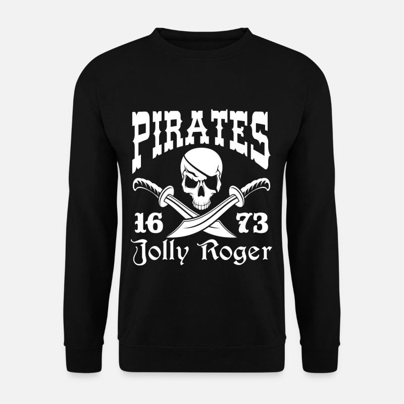Piraten Jolly Roger 1673 - Unisex Pullover - Schwarz