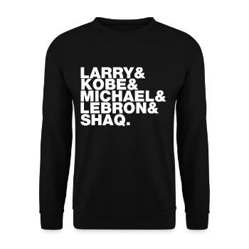 Hall of famer basket - Sweat-shirt Unisexe - noir - Devant - Alina (178cm) & Michal (187cm)