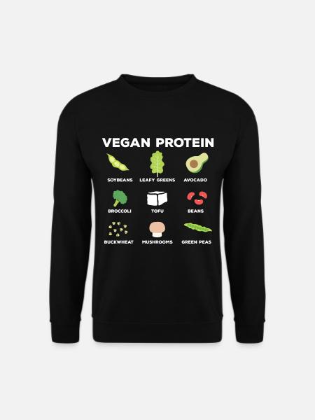 Vegetarian nutrients - Unisex Sweatshirt - black