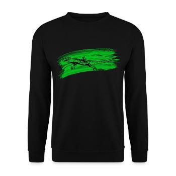Gecko Seychelles Seychelles Reptile Vacances Vacances - Sweat-shirt Unisexe - noir - Devant - Alina (178cm) & Michal (187cm)