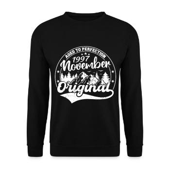 Légendaire depuis novembre 1997 - novembre 1997 - Sweat-shirt Unisexe - noir - Devant - Alina (178cm) & Michal (187cm)
