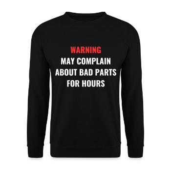 Warning Funny Mechanic Quote | Funny Car Mechanic - Unisex Sweatshirt - black - Front - Alina (178cm) & Michal (187cm)