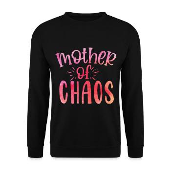 Mother of chaos - Unisex Pullover - Schwarz - Vorne - Alina (178cm) & Michal (187cm)