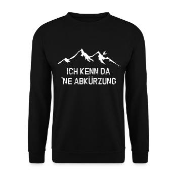 Snowboard - Ich kenn da ne Abürzung - Wintersport - Unisex Pullover - Schwarz - Vorne - Alina (178cm) & Michal (187cm)