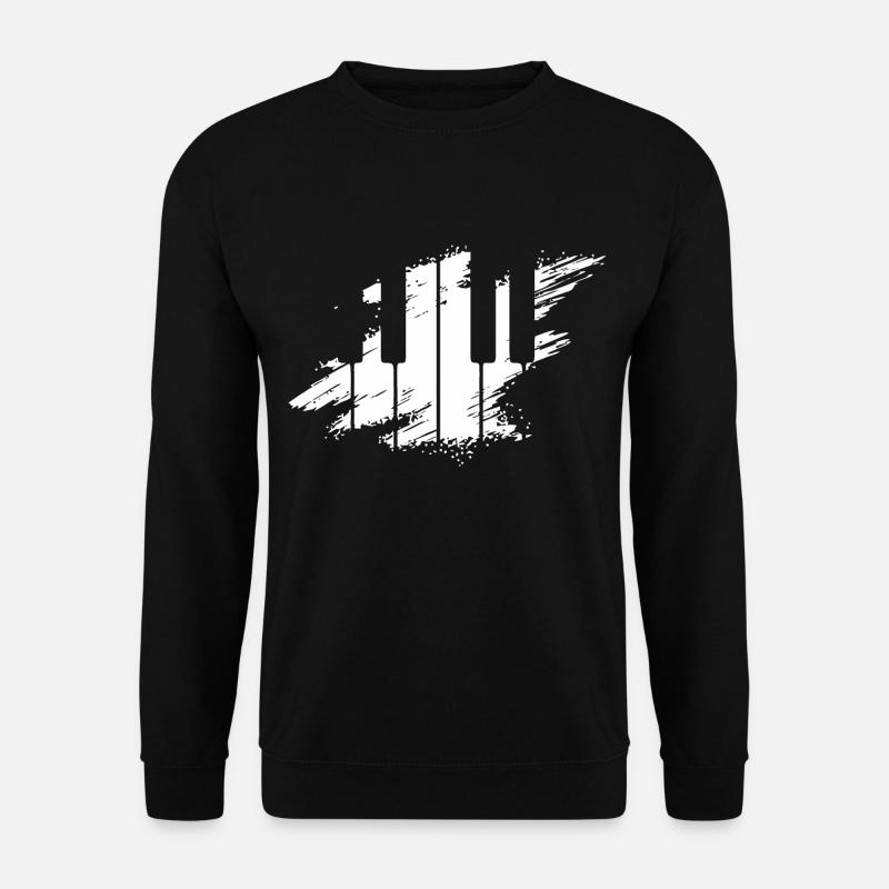 Klavier Pianist Funny Keyboard Tie - Unisex Pullover - Schwarz