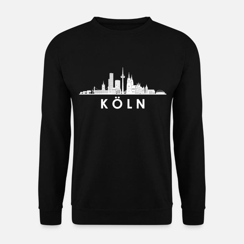 Cologne City Skyline Kölner Dom Stadt Köln - Unisex Pullover - Schwarz