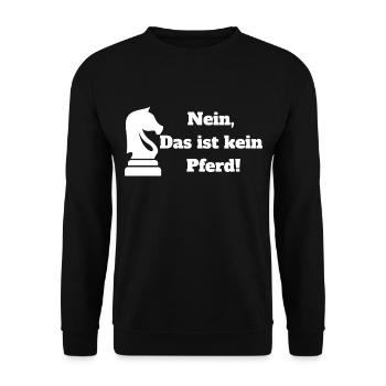 Schach Schachfiguren Schachbrett Schachspiel Dame - Unisex Pullover - Schwarz - Vorne - Alina (178cm) & Michal (187cm)