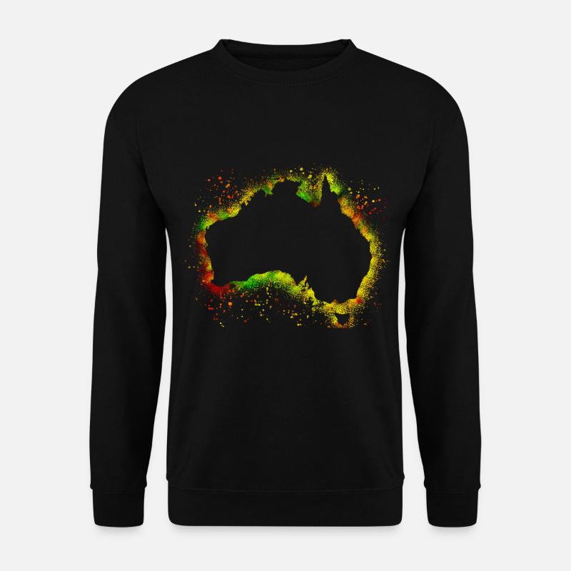 Continents australiens - Sweat-shirt Unisexe - noir