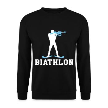 Biathlon competition - Unisex Sweatshirt - black - Front - Alina (178cm) & Michal (187cm)