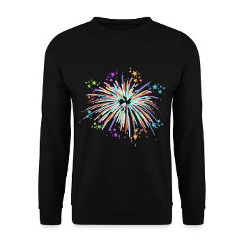 Feux d'artifice pyrotechniques - Sweat-shirt Unisexe - noir - Devant - Alina (178cm) & Michal (187cm)