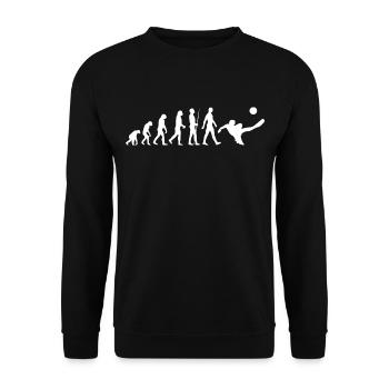 Football - Evolution - Unisex Sweatshirt - black - Front - Alina (178cm) & Michal (187cm)