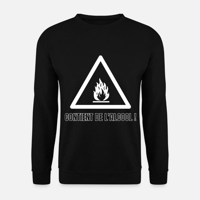 Contient de l’alcool - Sweat-shirt Unisexe - noir