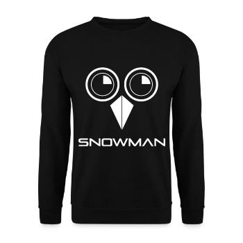 Cocaine Snowman - Unisex Sweatshirt - black - Front - Alina (178cm) & Michal (187cm)