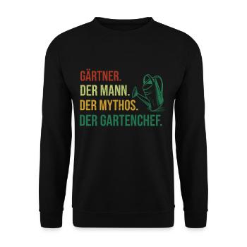Gärtner Garten Gartenarbeit Gartenarbeit Gartenbau - Unisex Pullover - Schwarz - Vorne - Alina (178cm) & Michal (187cm)