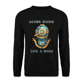 Plongée sous-marine comme un patron - Sweat-shirt Unisexe - noir - Devant - Alina (178cm) & Michal (187cm)