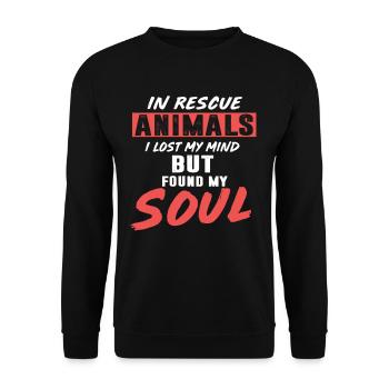 militants des droits des animaux - Sweat-shirt Unisexe - noir - Devant - Alina (178cm) & Michal (187cm)